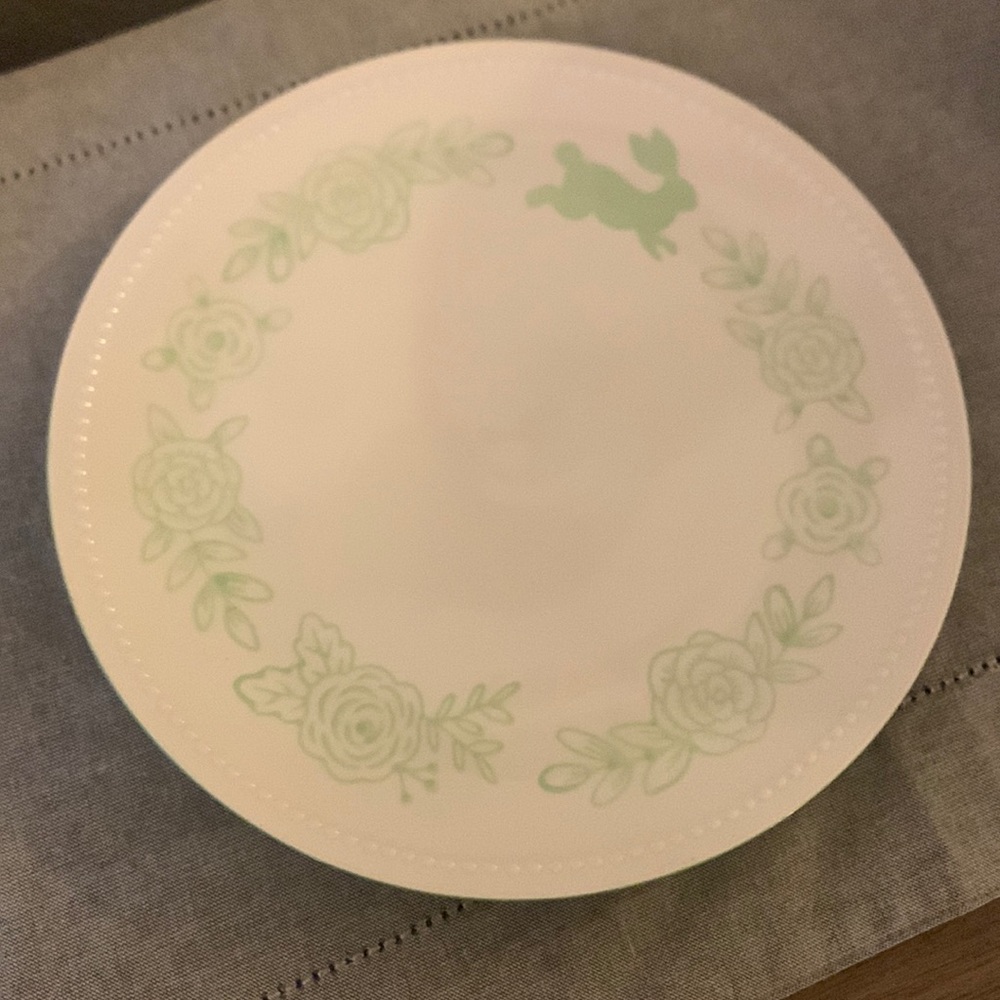 Threshold stoneware dishwasher safe plate